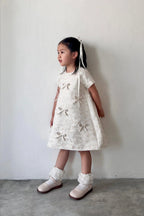 Fira Petite Dress Gold