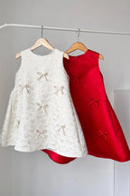 Fira Sleeveless Satin Petite Dress Red