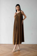 Gala Dress Olive Brown
