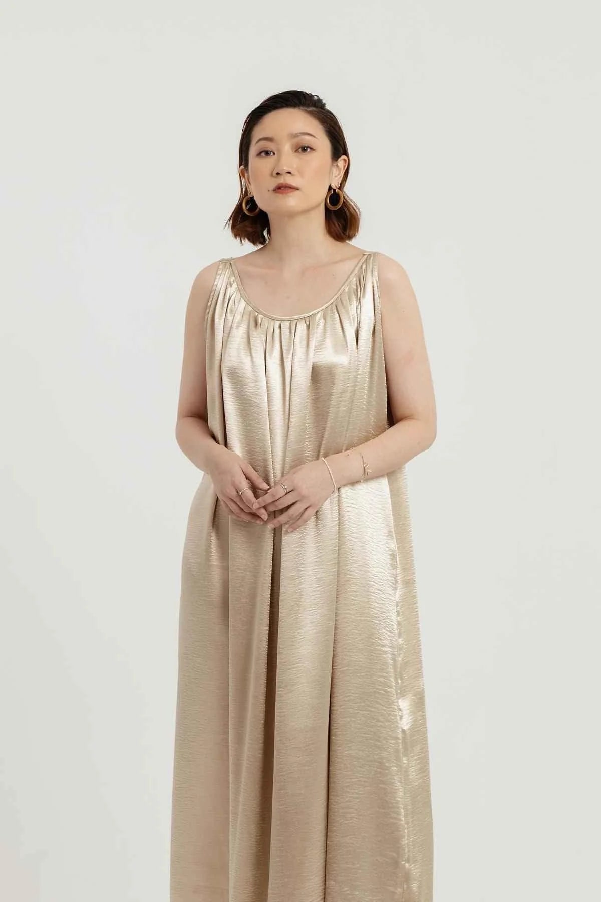 Gamma Dress Champagne Gold