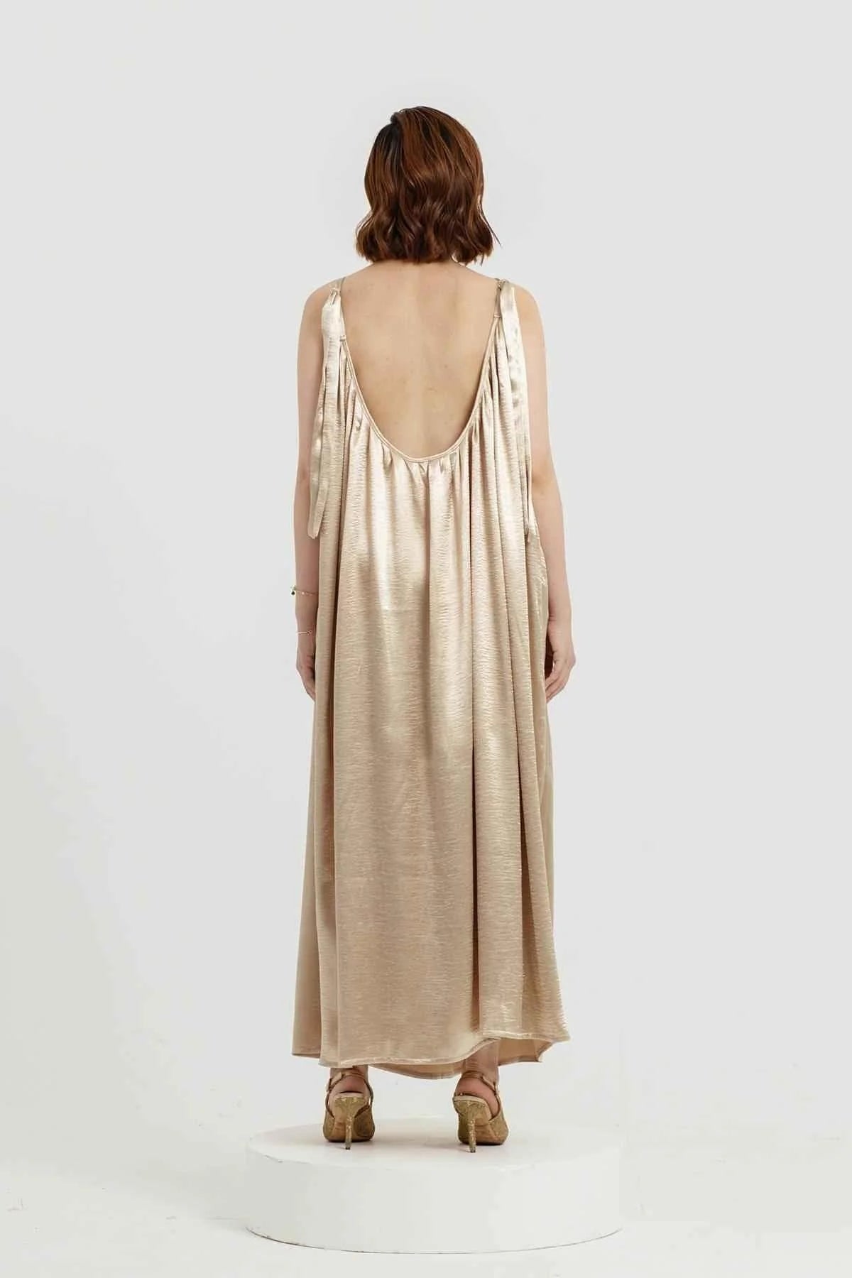 Gamma Dress Champagne Gold