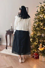 Harlow Sailor Cardigan Off White