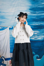 Harlow Sailor Cardigan Off White