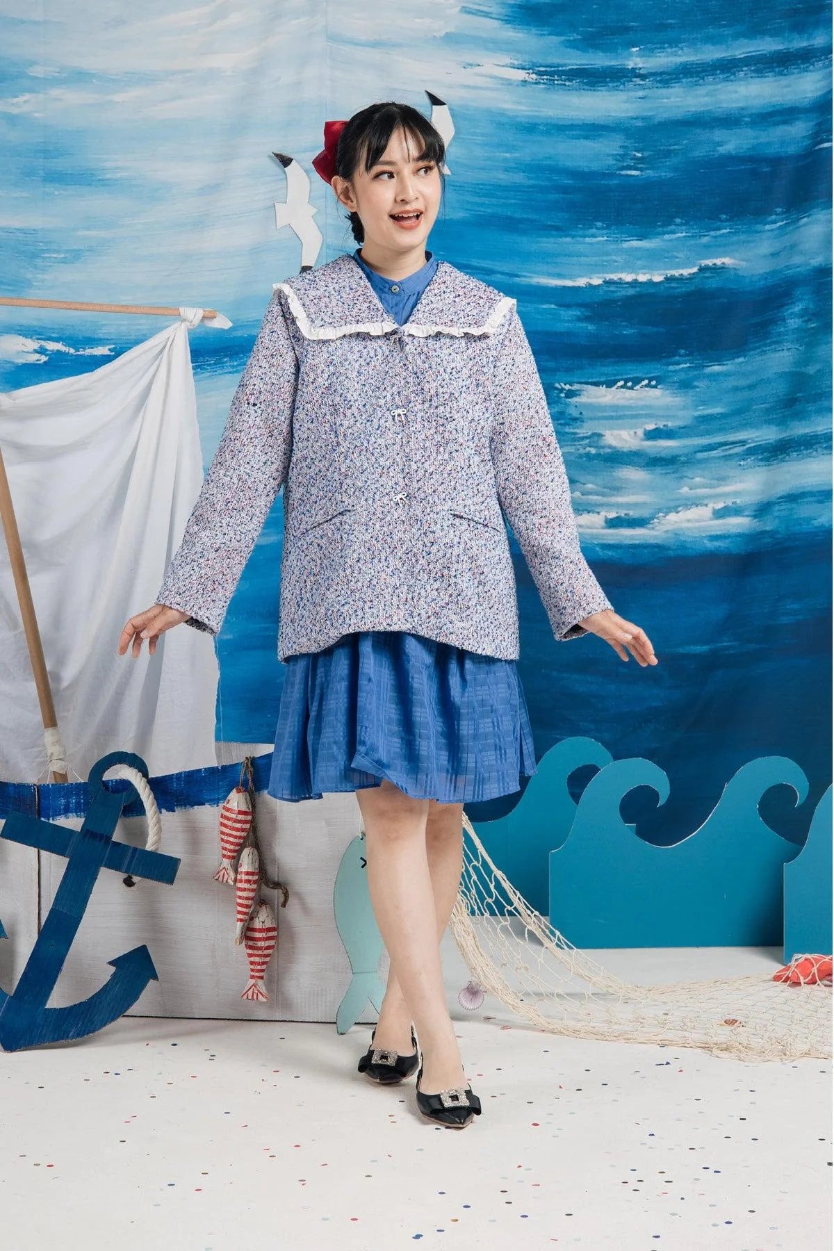 Harper Jacket Misty Blue