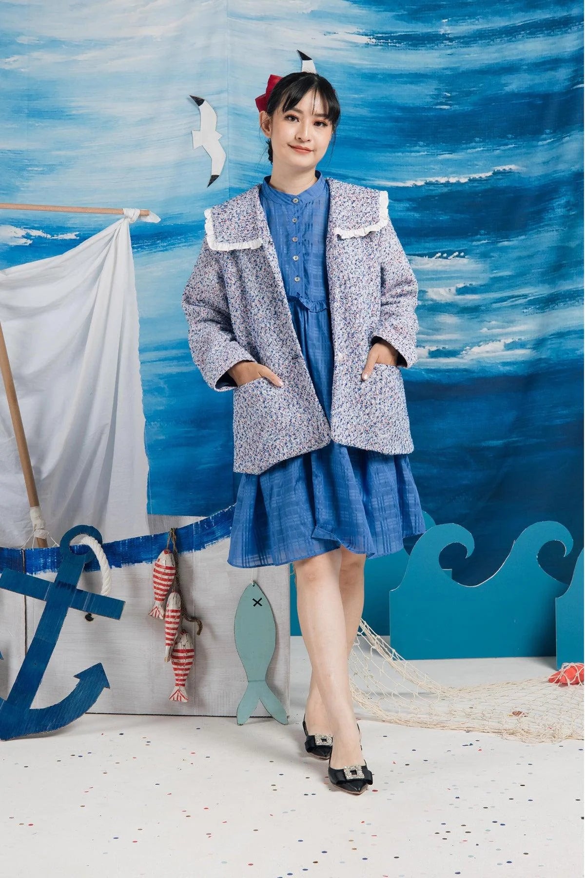 Harper Jacket Misty Blue