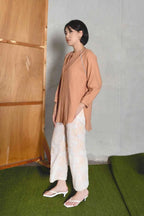 Isla Pants White/Apricot