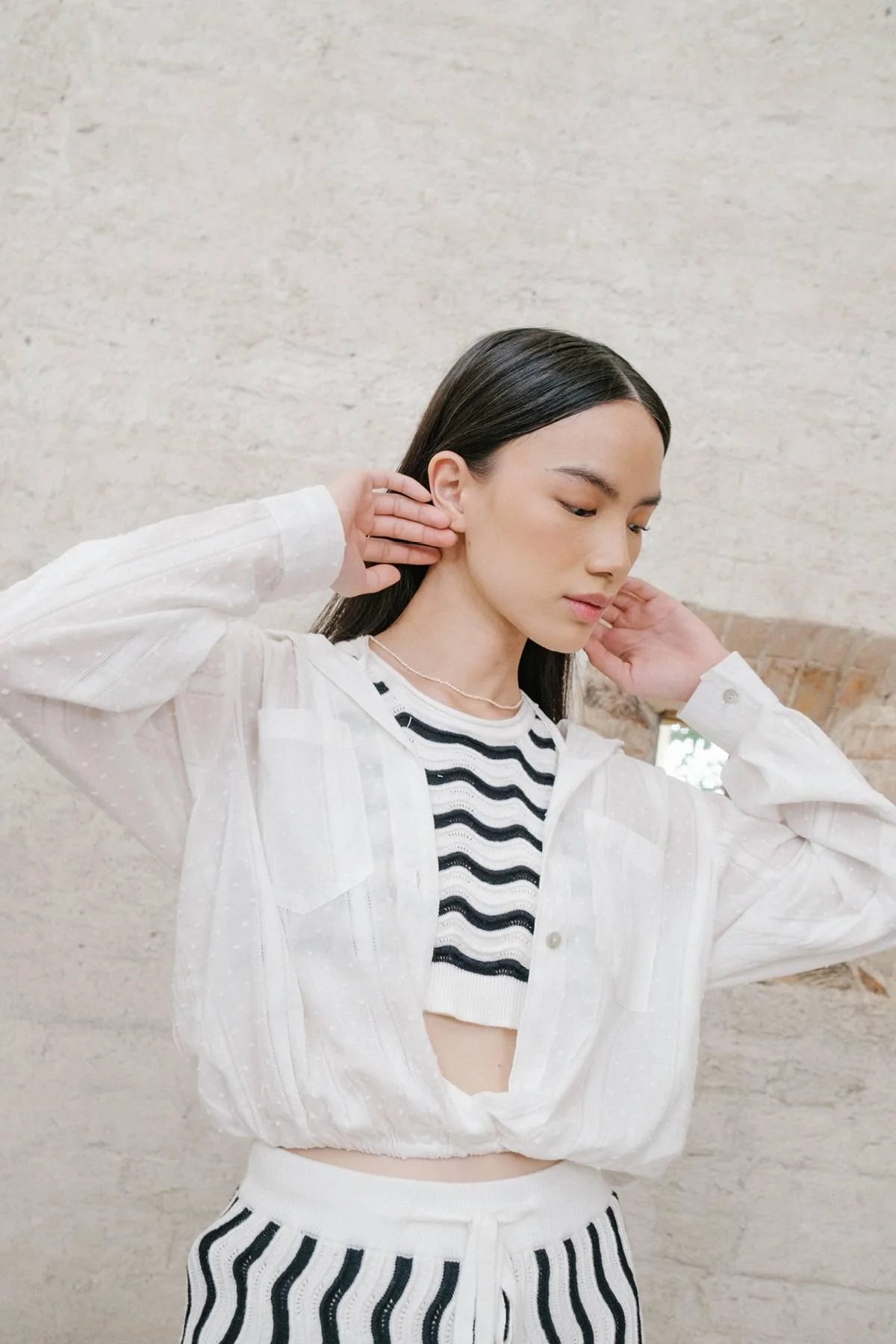 Jackie Top Off White