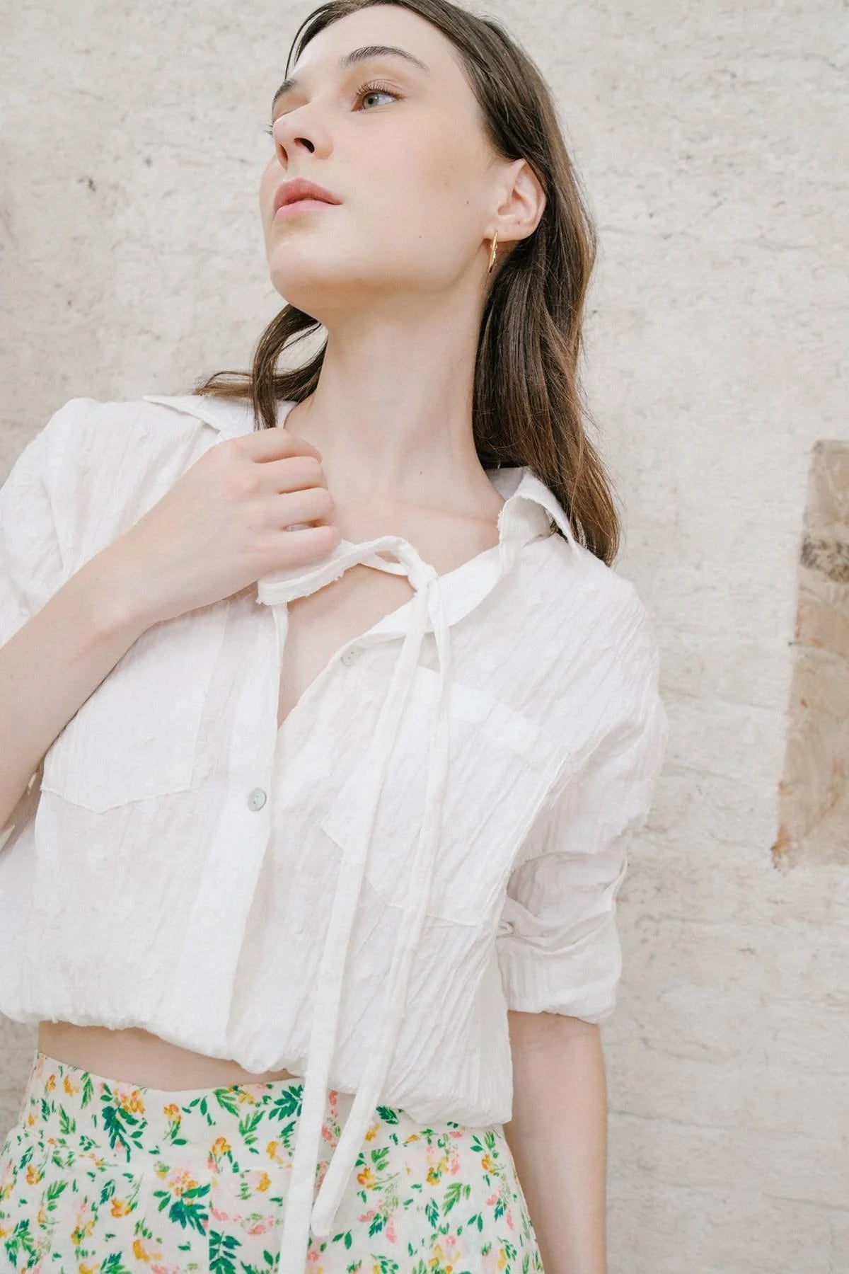 Jackie Top Off White Diamond