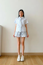 Lara Top Striped Blue