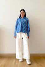 League Shirt Blue White