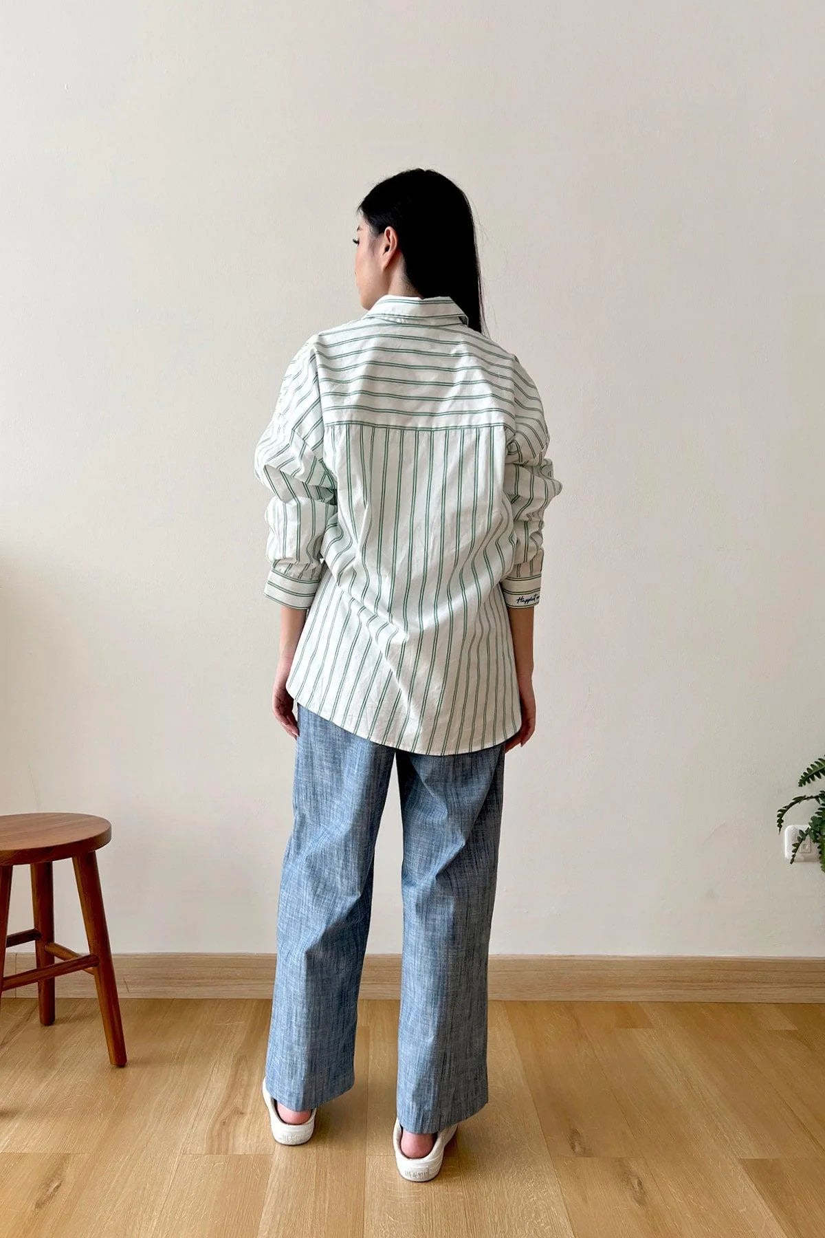 League Shirt White Green