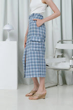 Leica Skirt Tweed Blue