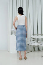 Leica Skirt Tweed Blue