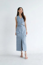 Leica Skirt Tweed Blue
