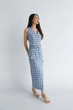 Leica Skirt Tweed Blue