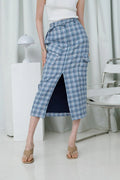 Leica Skirt Tweed Blue