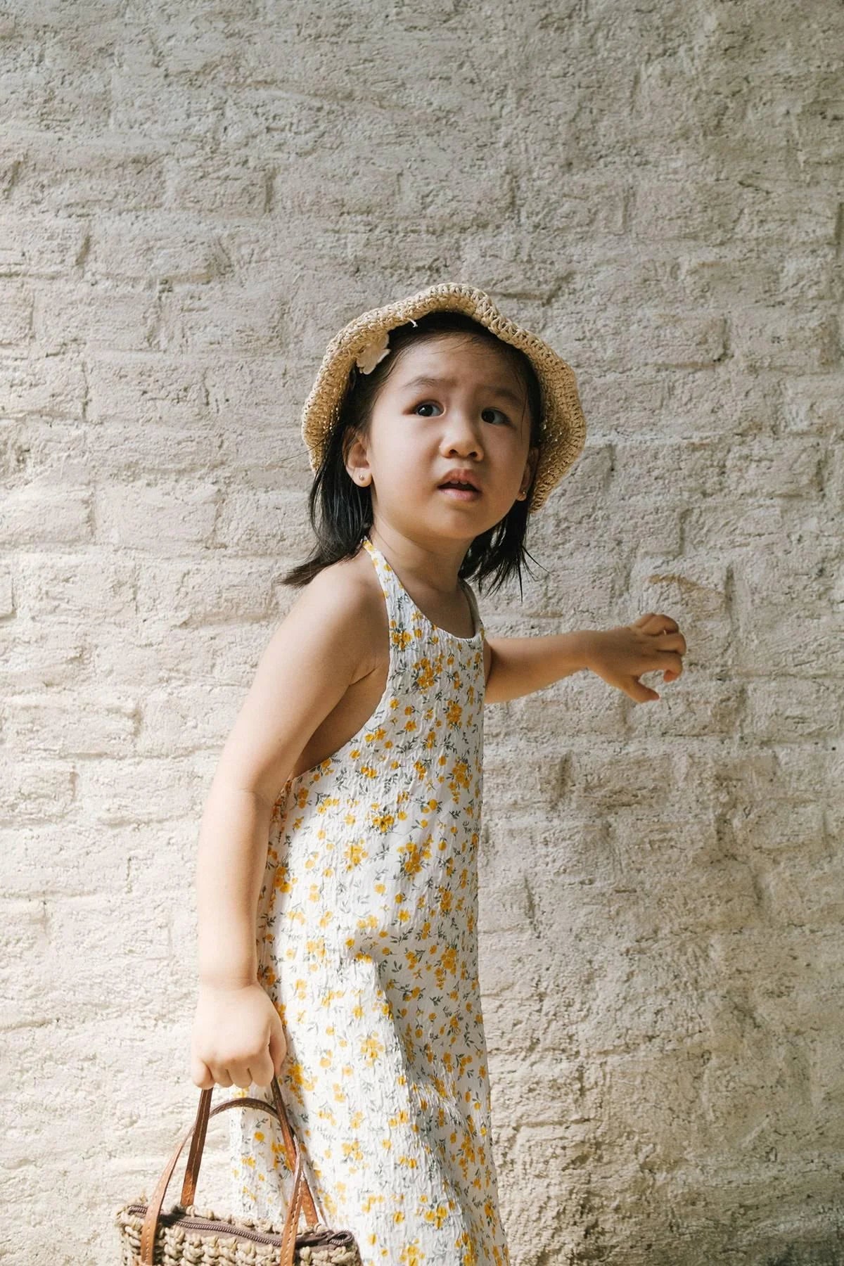 Lizzie Petite Dress Floral Yellow