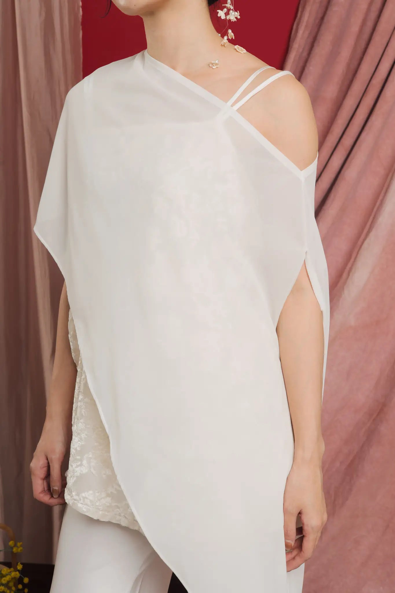 Lumine Sheer Overlay Porcelain White