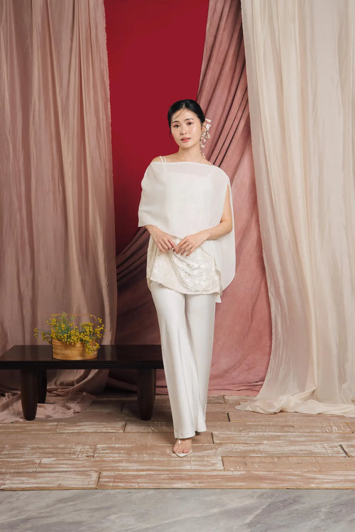 Lumine Sheer Overlay Porcelain White