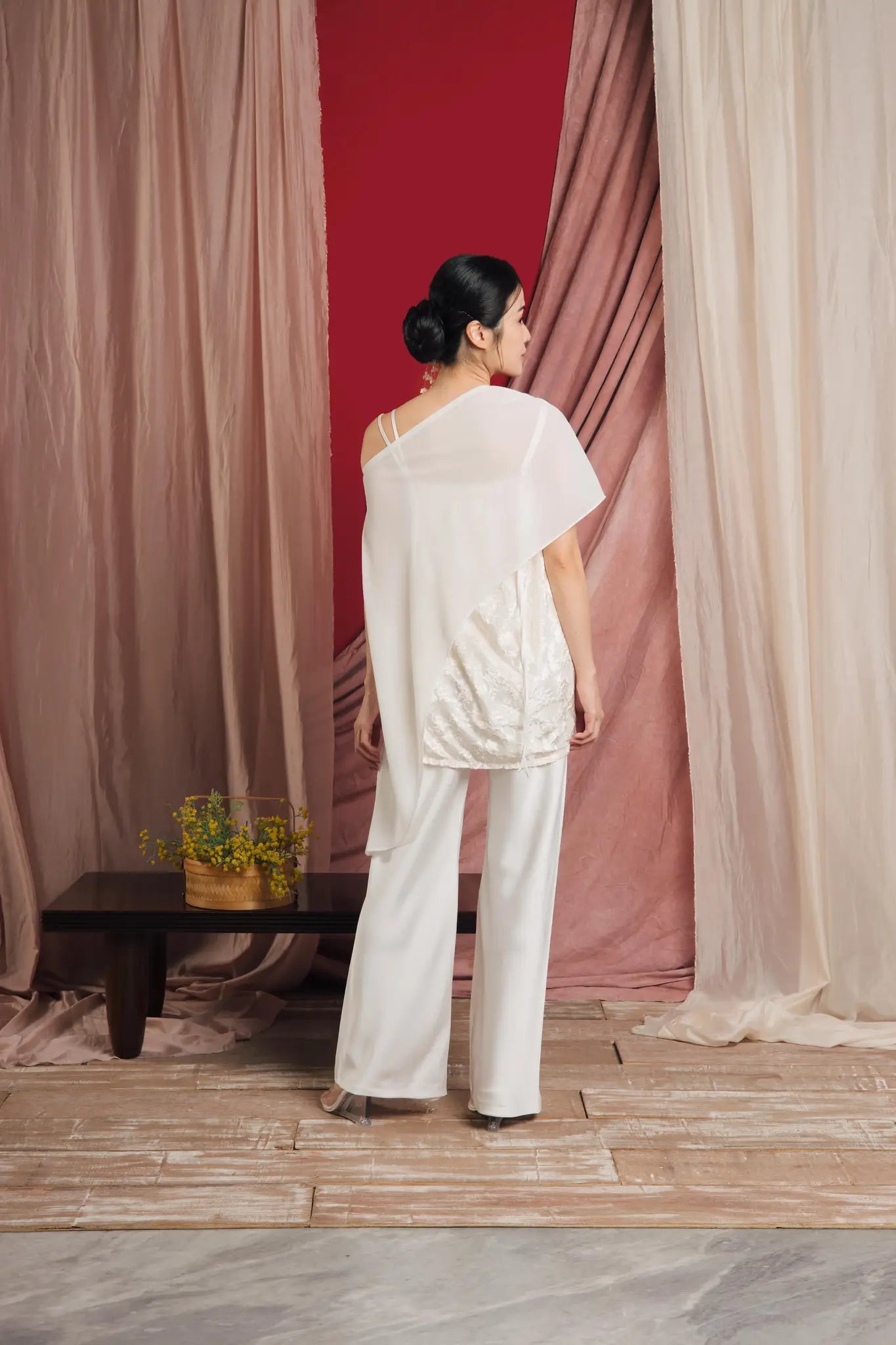 Lumine Sheer Overlay Porcelain White