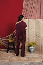 Lumine Sheer Overlay Red Wine