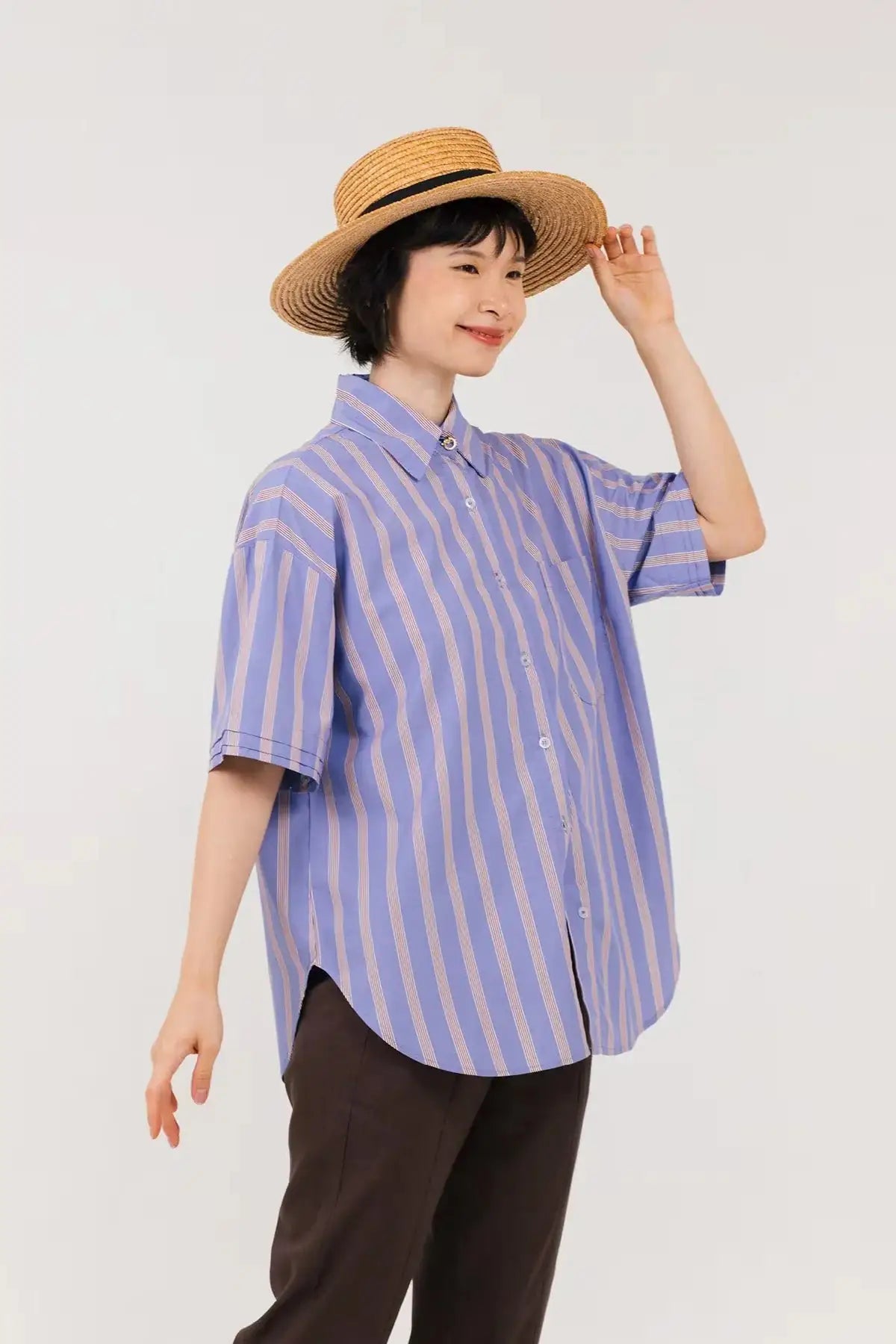 Maeve 2in1 Shirt Blue Stripes