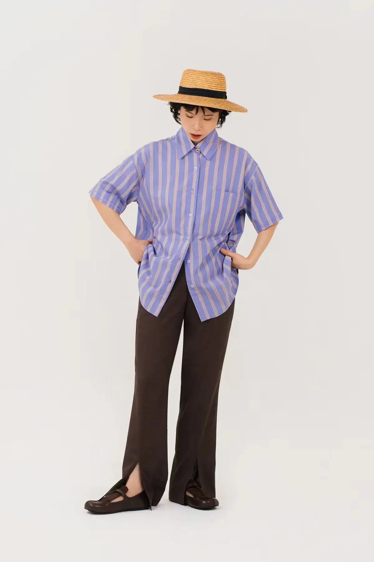 Maeve 2in1 Shirt Blue Stripes