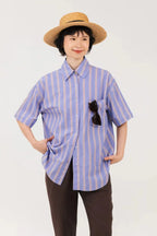 Maeve 2in1 Shirt Blue Stripes