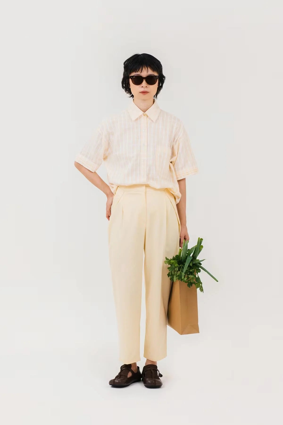 Maeve 2in1 Shirt Butter Plaid