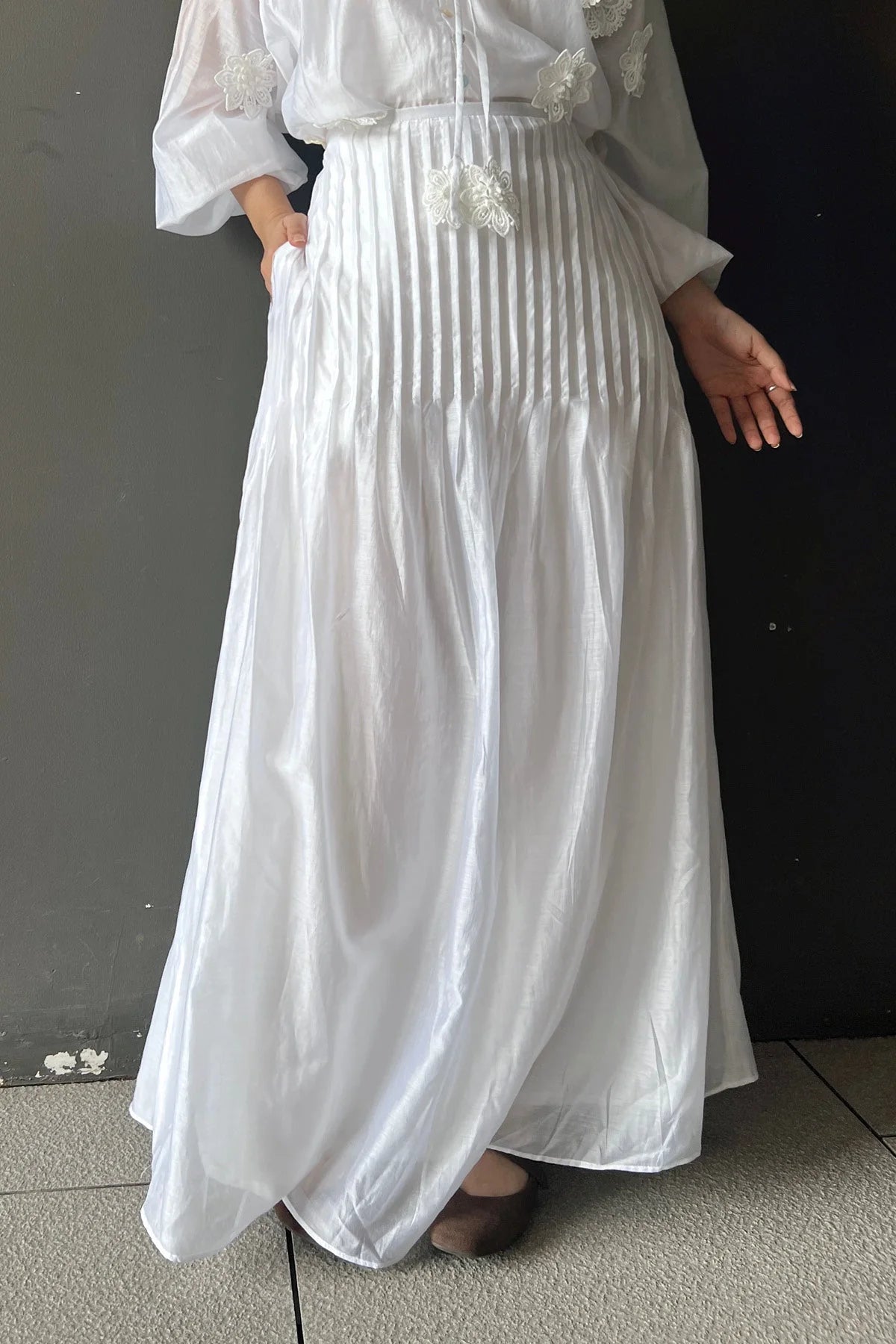 Malika Skirt Off White