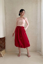 Mana Balloon Skirt Red