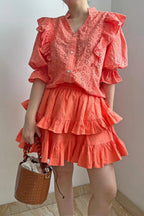 Mandy Blouse Coral