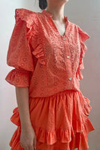 Mandy Blouse Coral