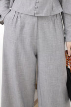 Marsha Palazzo Pants Misty Grey