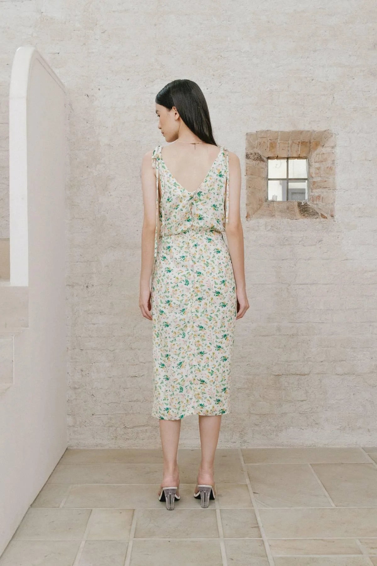 Mimi Set Dress &amp; Bra Top Floral Print