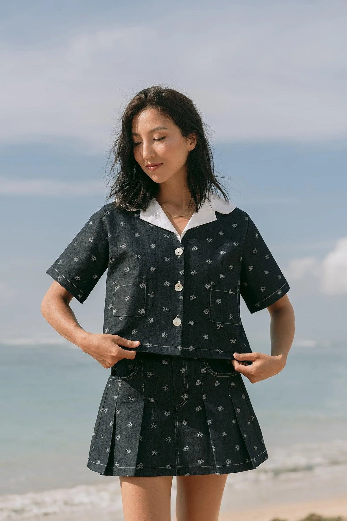 Minju Set Denim Blue