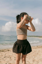 Molly Petite Bubble Shorts Choco