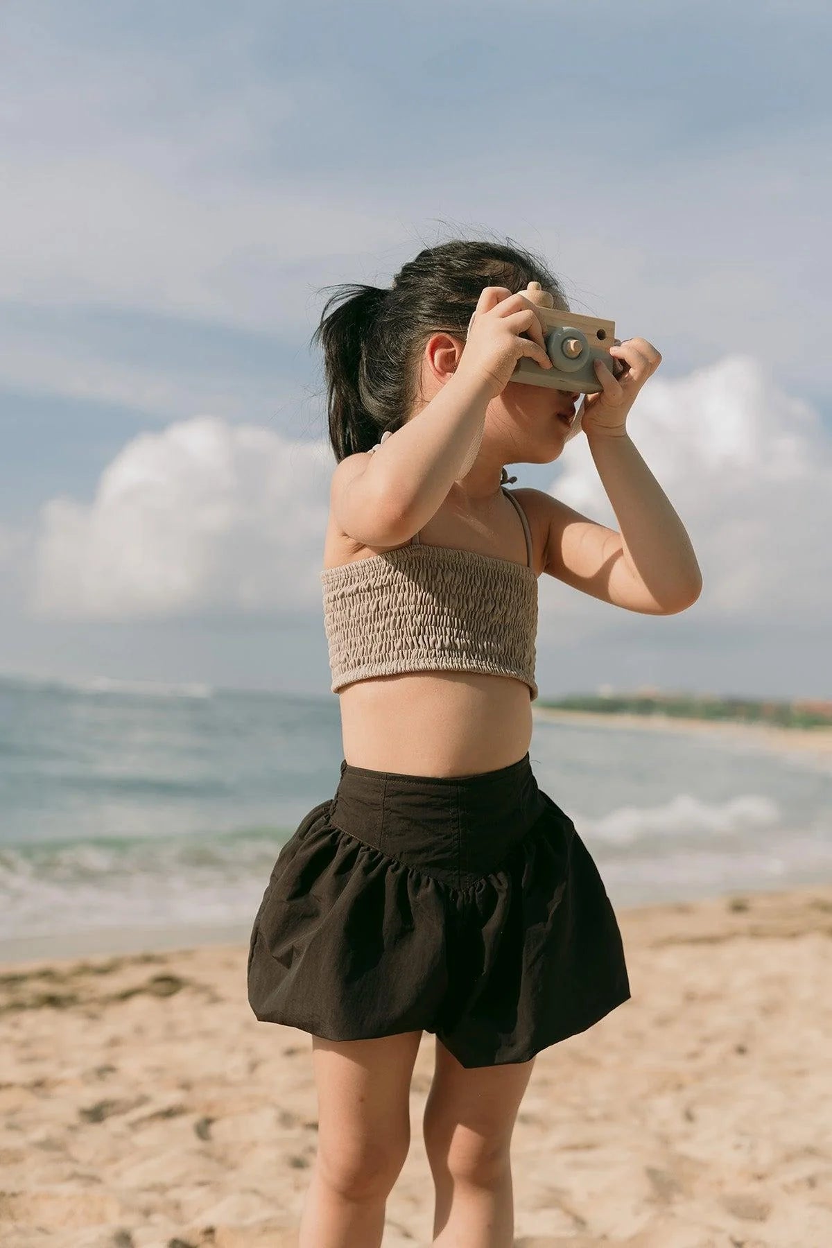 Molly Petite Bubble Shorts Choco