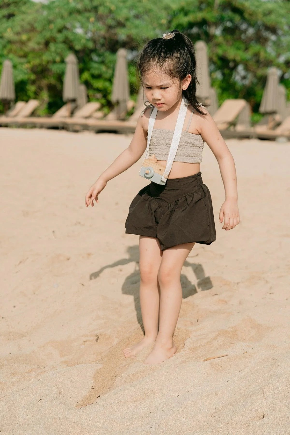 Molly Petite Bubble Shorts Choco
