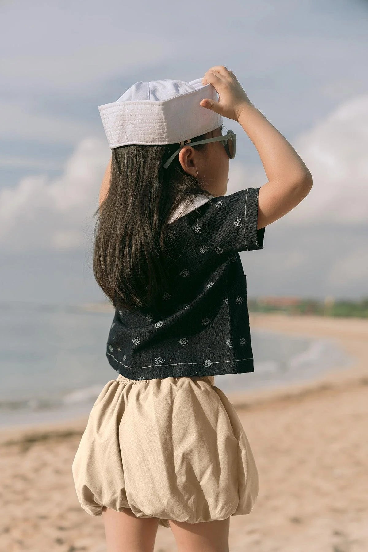 Molly Petite Bubble Shorts Creme