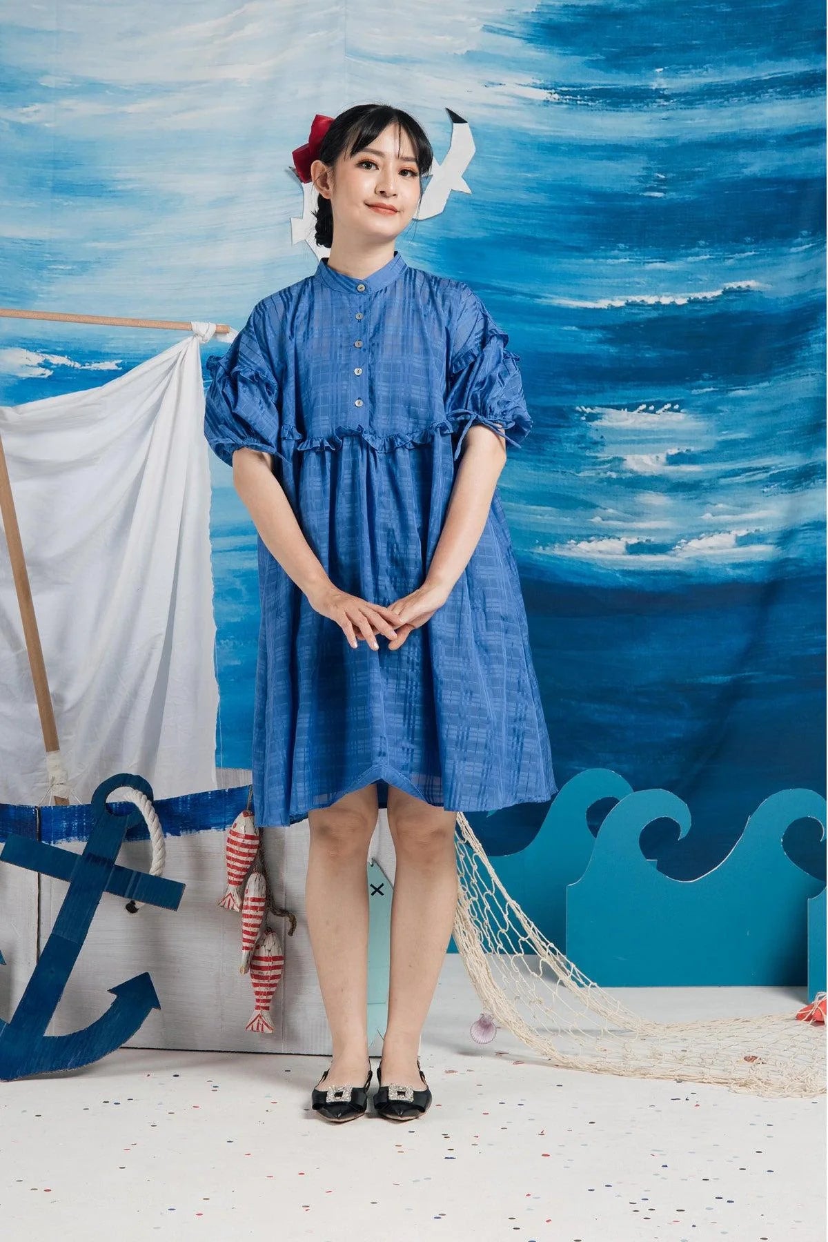 Mori Dress Blue