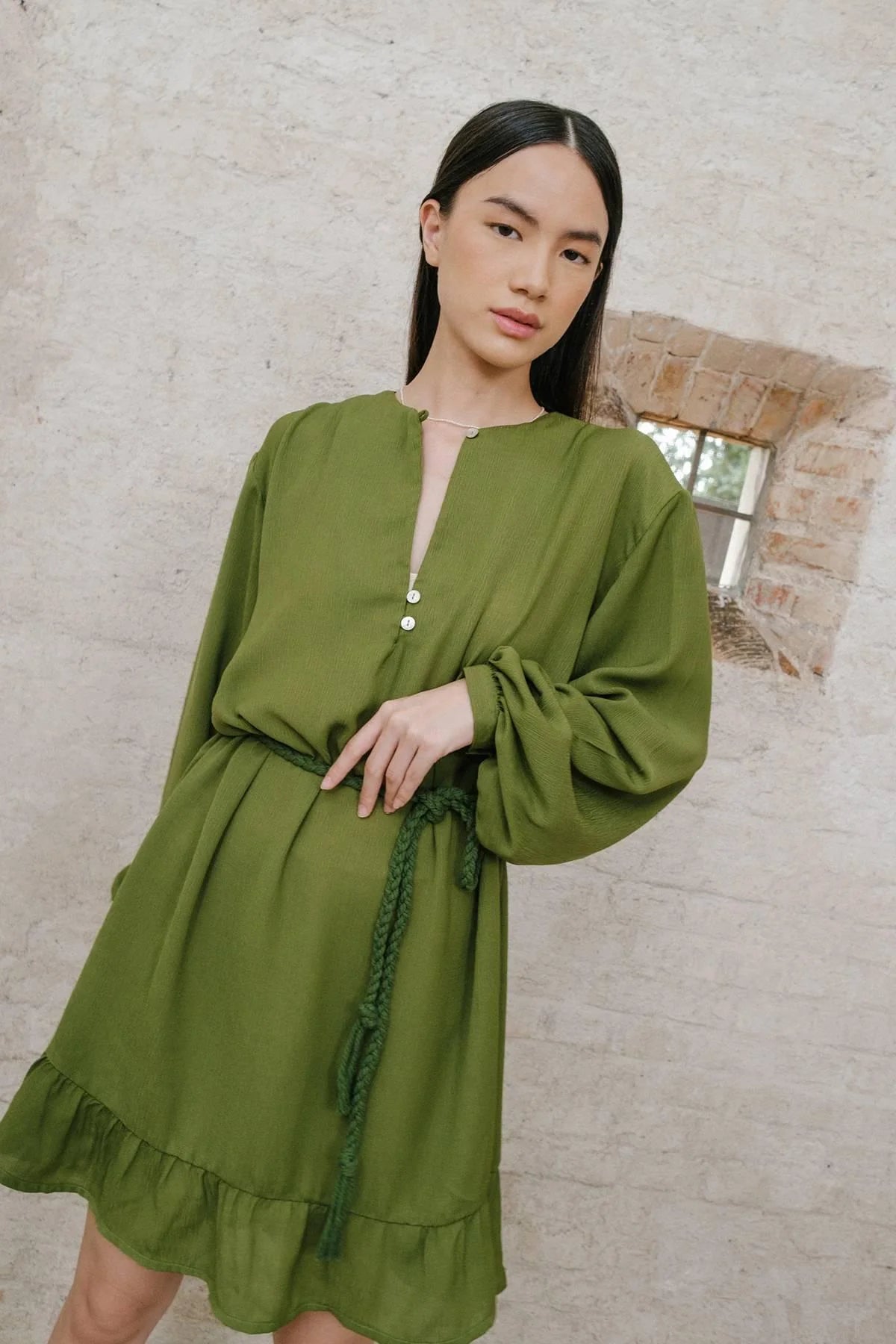 Nayla Dress Green