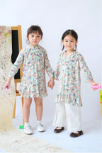 Nora Petite Dress Multicolor Abstract