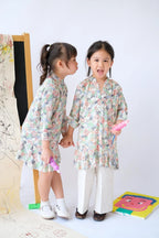 Nora Petite Dress Multicolor Abstract