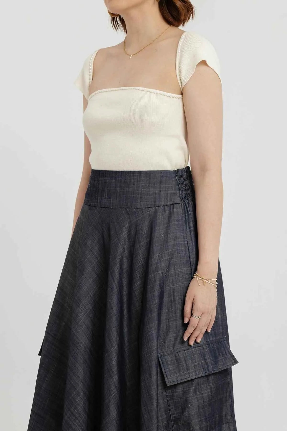 Perrie Top Off White