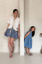 Pica Petite Dress Blue Ocean