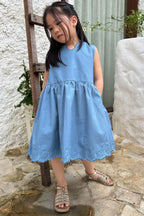 Pica Petite Dress Blue Ocean