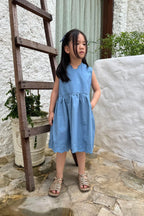 Pica Petite Dress Blue Ocean