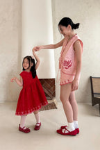 Pica Petite Dress Red Pink