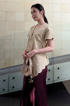 Pony Embro Vest Khaki Pearl